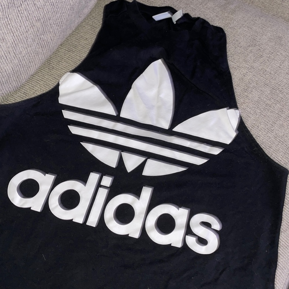 Adidas cut off style racerback tank